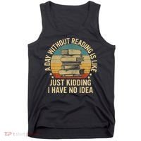 Funny Book Reading Gift For Nerd Librarian Book Readers Book Lovers Tank Top thumb 0