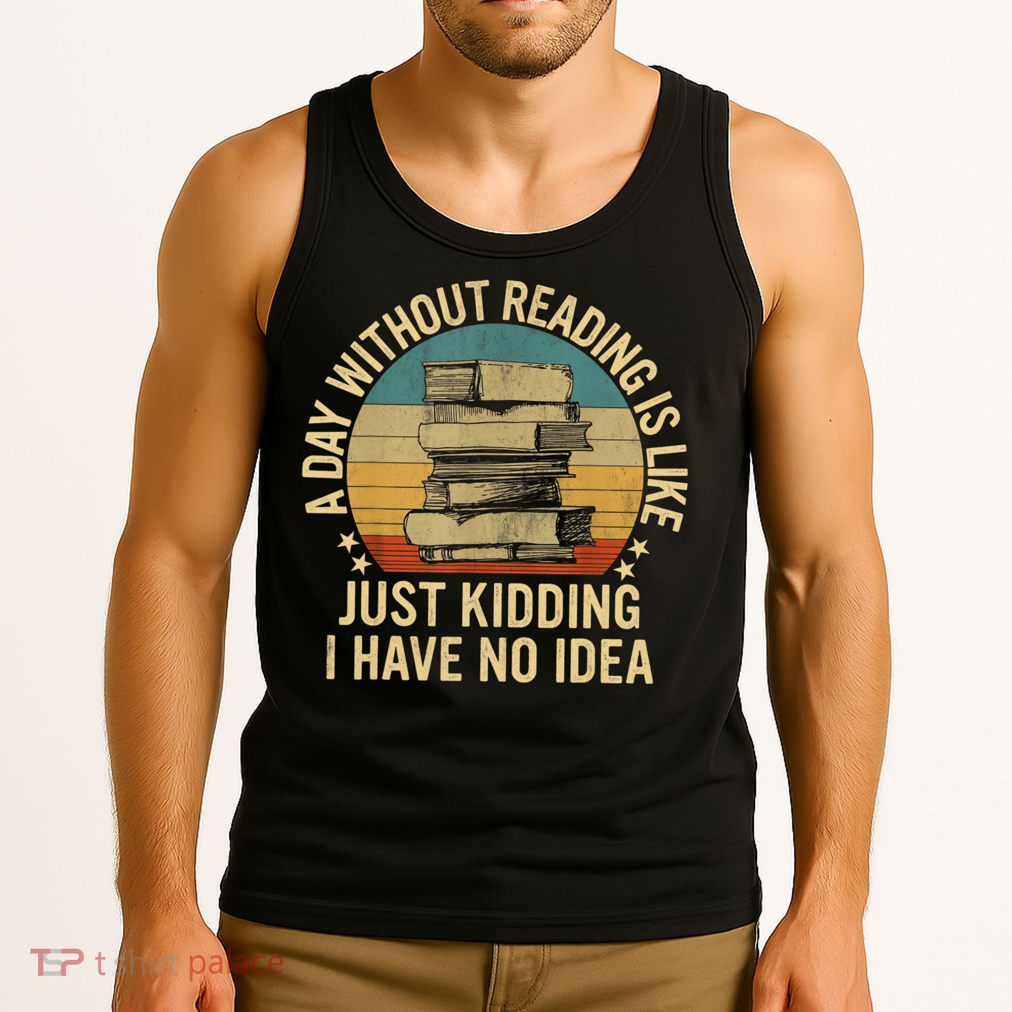 Funny Book Reading Gift For Nerd Librarian Book Readers Book Lovers Tank Top