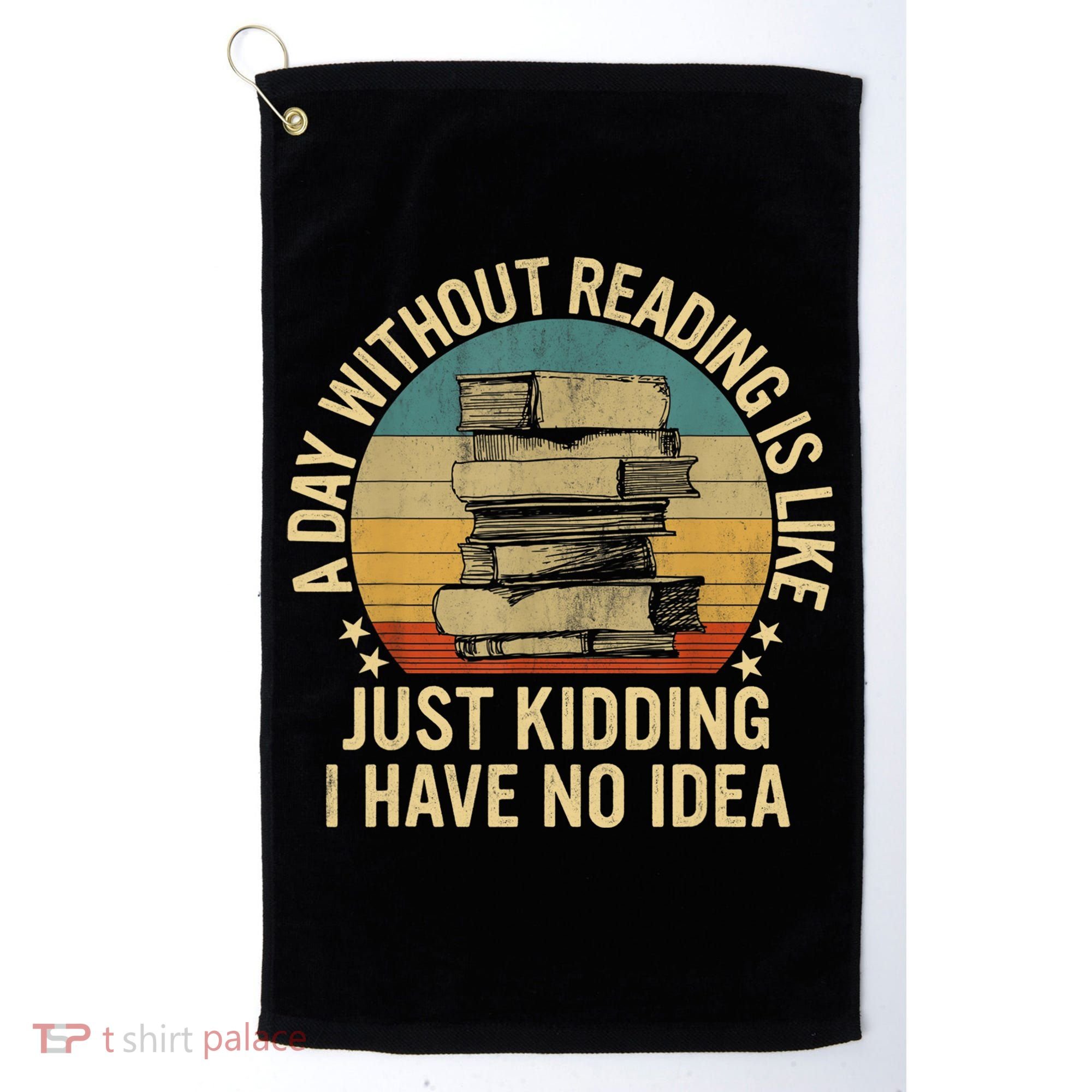 Funny Book Reading Gift For Nerd Librarian Book Readers Book Lovers Golf Towel