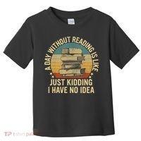 Funny Book Reading Gift For Nerd Librarian Book Readers Book Lovers Toddler T-Shirt thumb 0