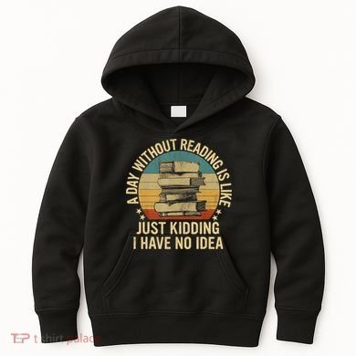 Funny Book Reading Gift For Nerd Librarian Book Readers Book Lovers Kids Hoodie