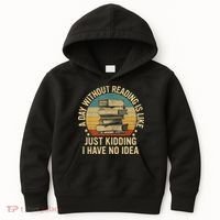 Funny Book Reading Gift For Nerd Librarian Book Readers Book Lovers Kids Hoodie thumb 0