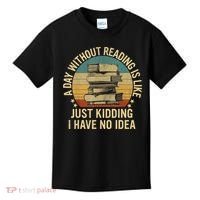 Funny Book Reading Gift For Nerd Librarian Book Readers Book Lovers Kids T-Shirt thumb 0