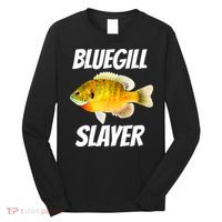 Funny Bluegill Slayer Fishing Long Sleeve Shirt thumb 0