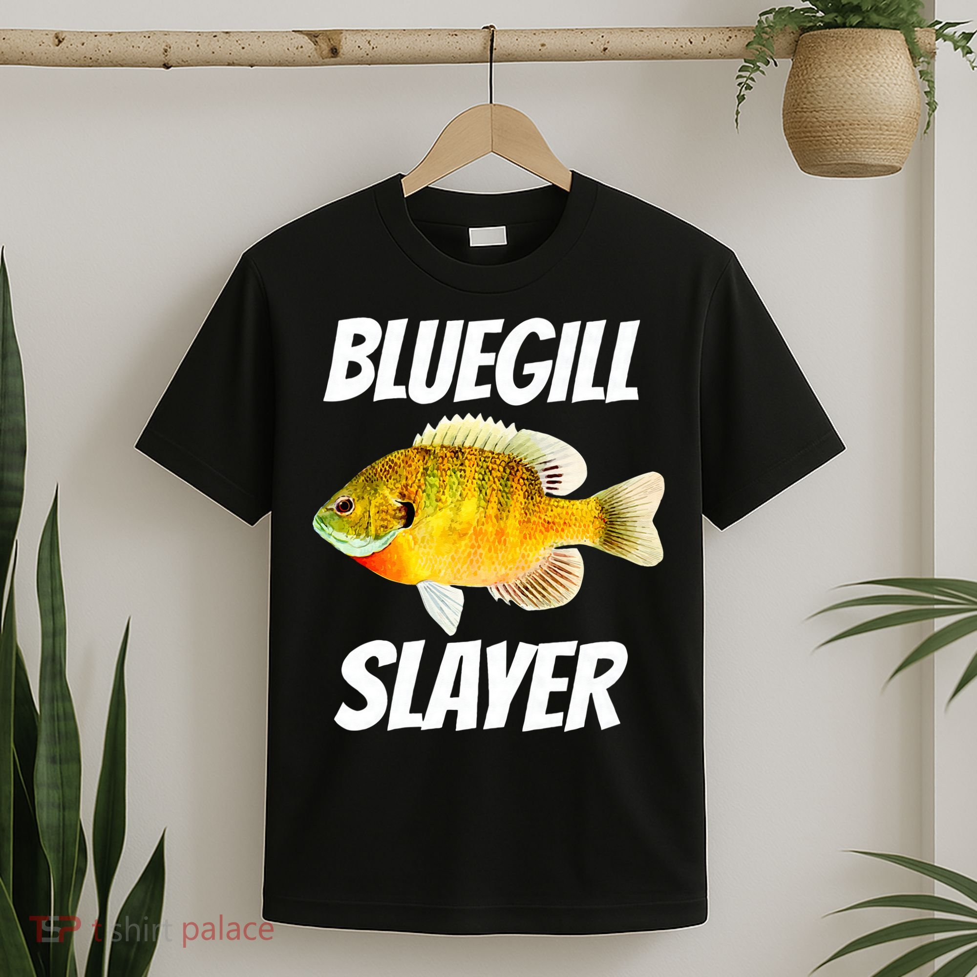 Funny Bluegill Slayer Fishing T-Shirt