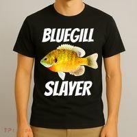Funny Bluegill Slayer Fishing T-Shirt thumb 3