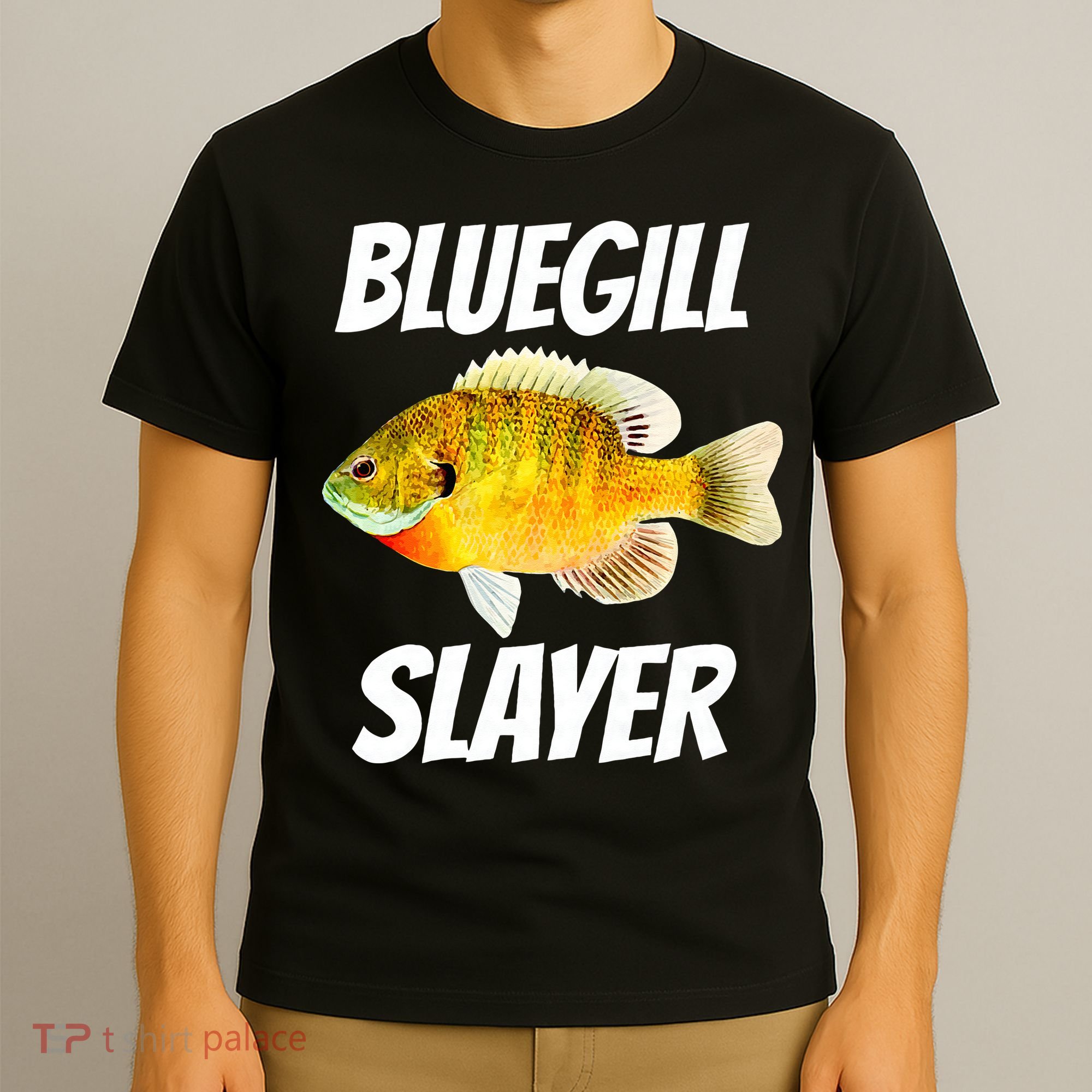 Funny Bluegill Slayer Fishing T-Shirt