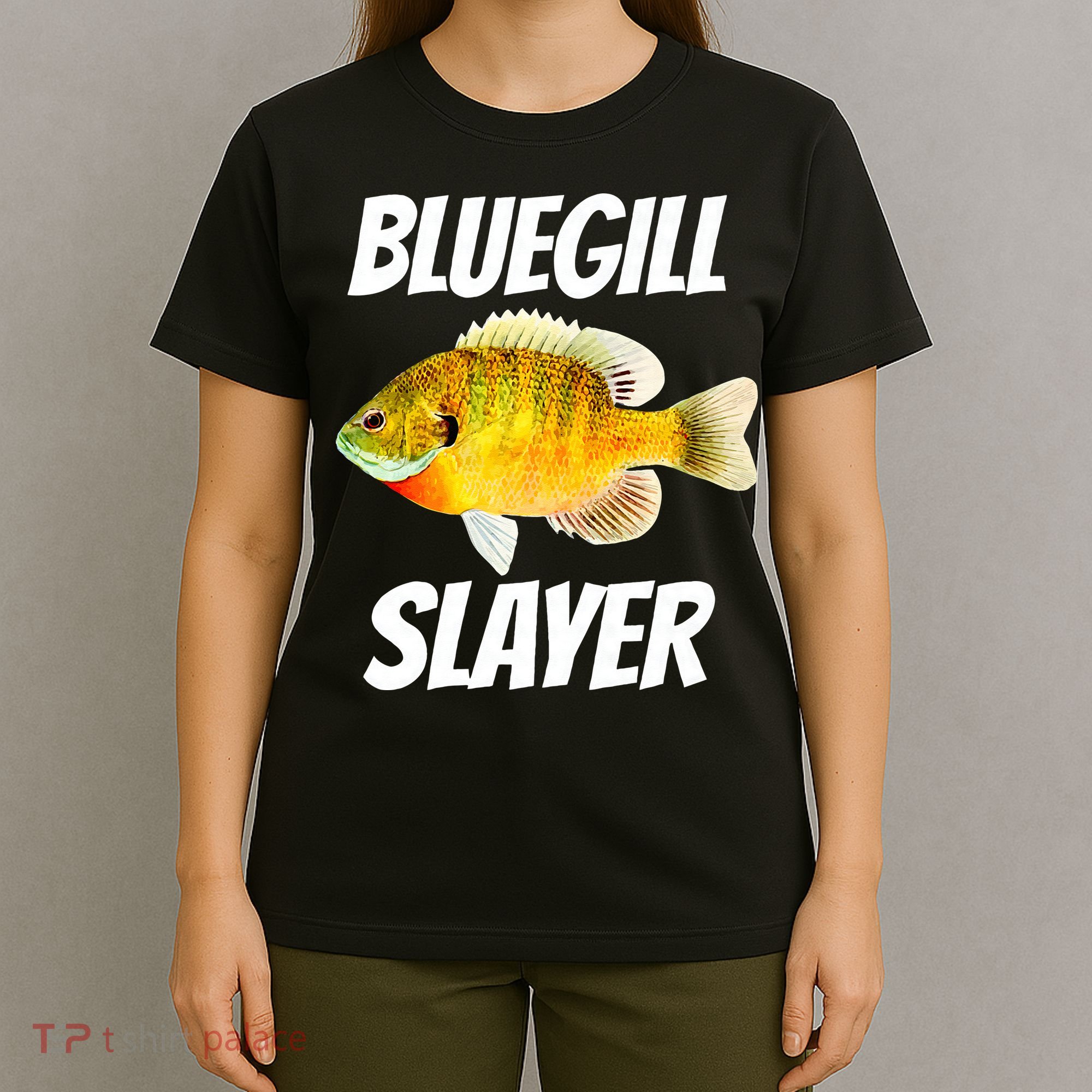 Funny Bluegill Slayer Fishing T-Shirt