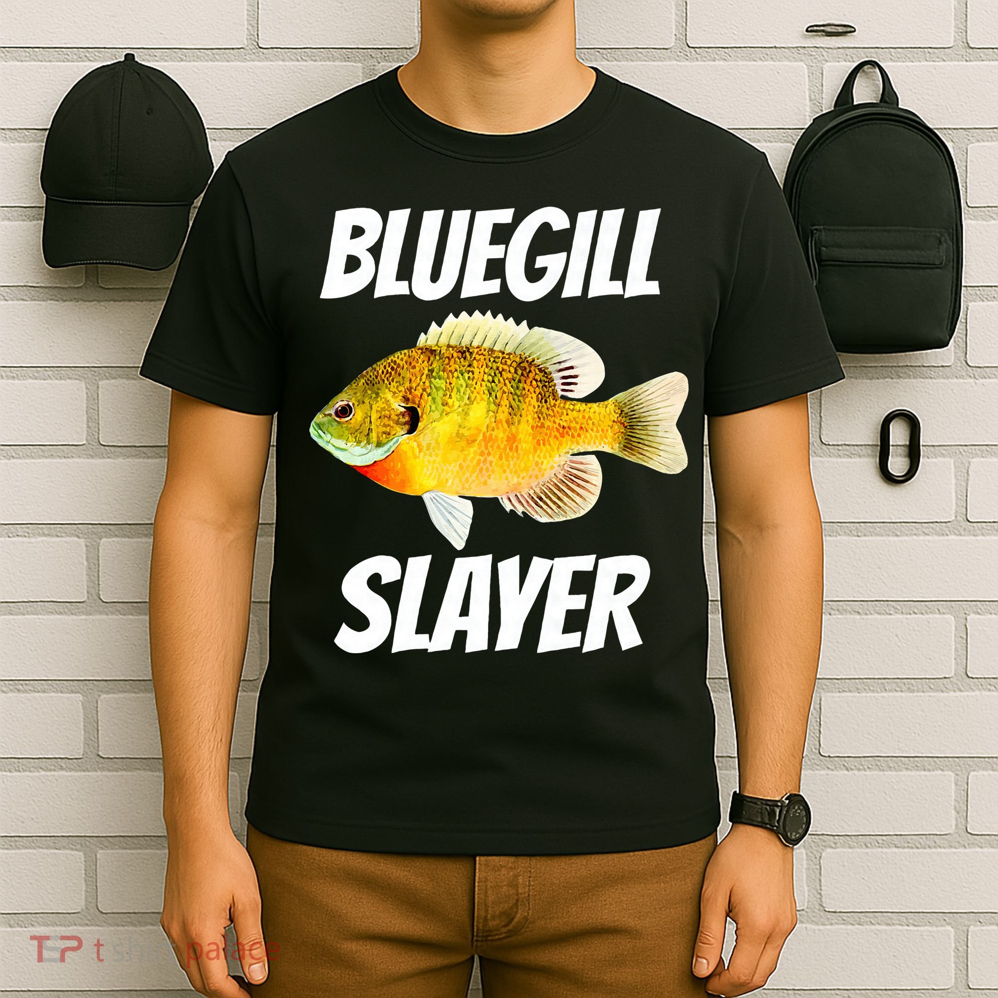 Funny Bluegill Slayer Fishing T-Shirt
