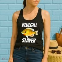 Funny Bluegill Slayer Fishing Women's Tank Top thumb 2