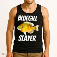 Funny Bluegill Slayer Fishing Tank Top thumb 3
