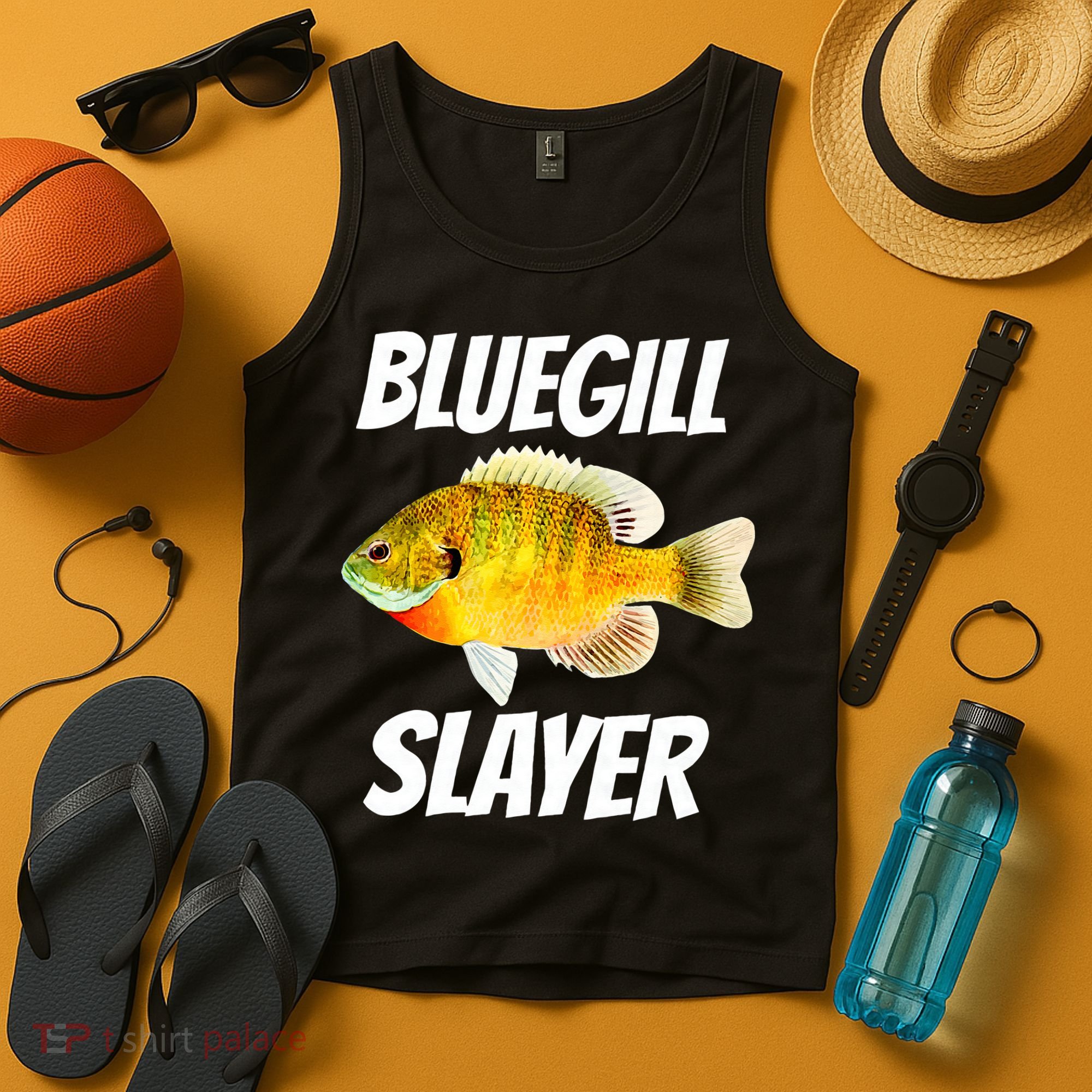 Funny Bluegill Slayer Fishing Tank Top