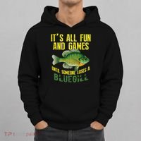 Funny Bluegill Sunfish Fishing Graphic Freshwater Fish Gift Hoodie thumb 0