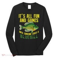 Funny Bluegill Sunfish Fishing Graphic Freshwater Fish Gift Long Sleeve Shirt thumb 0
