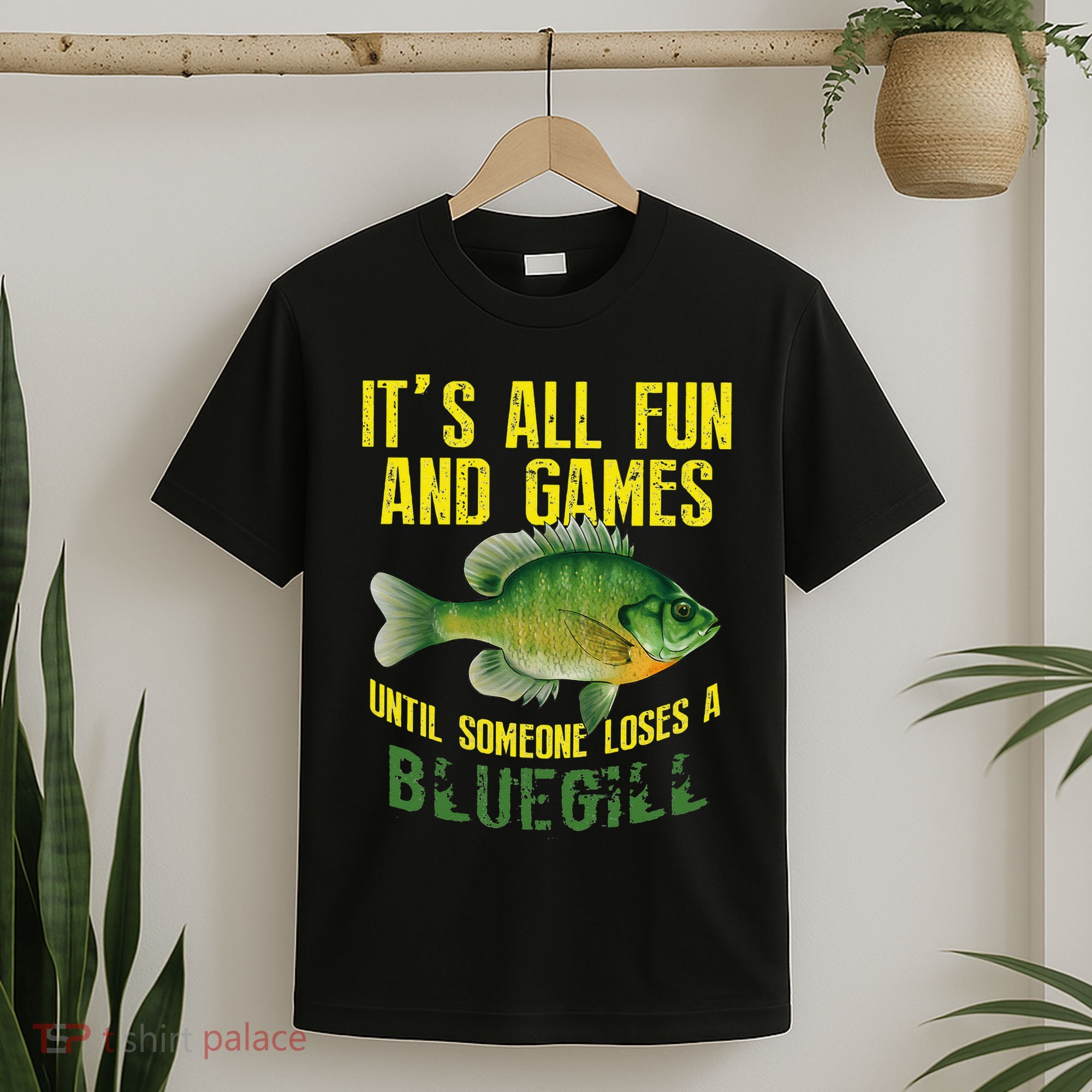 Funny Bluegill Sunfish Fishing Graphic Freshwater Fish Gift T-Shirt