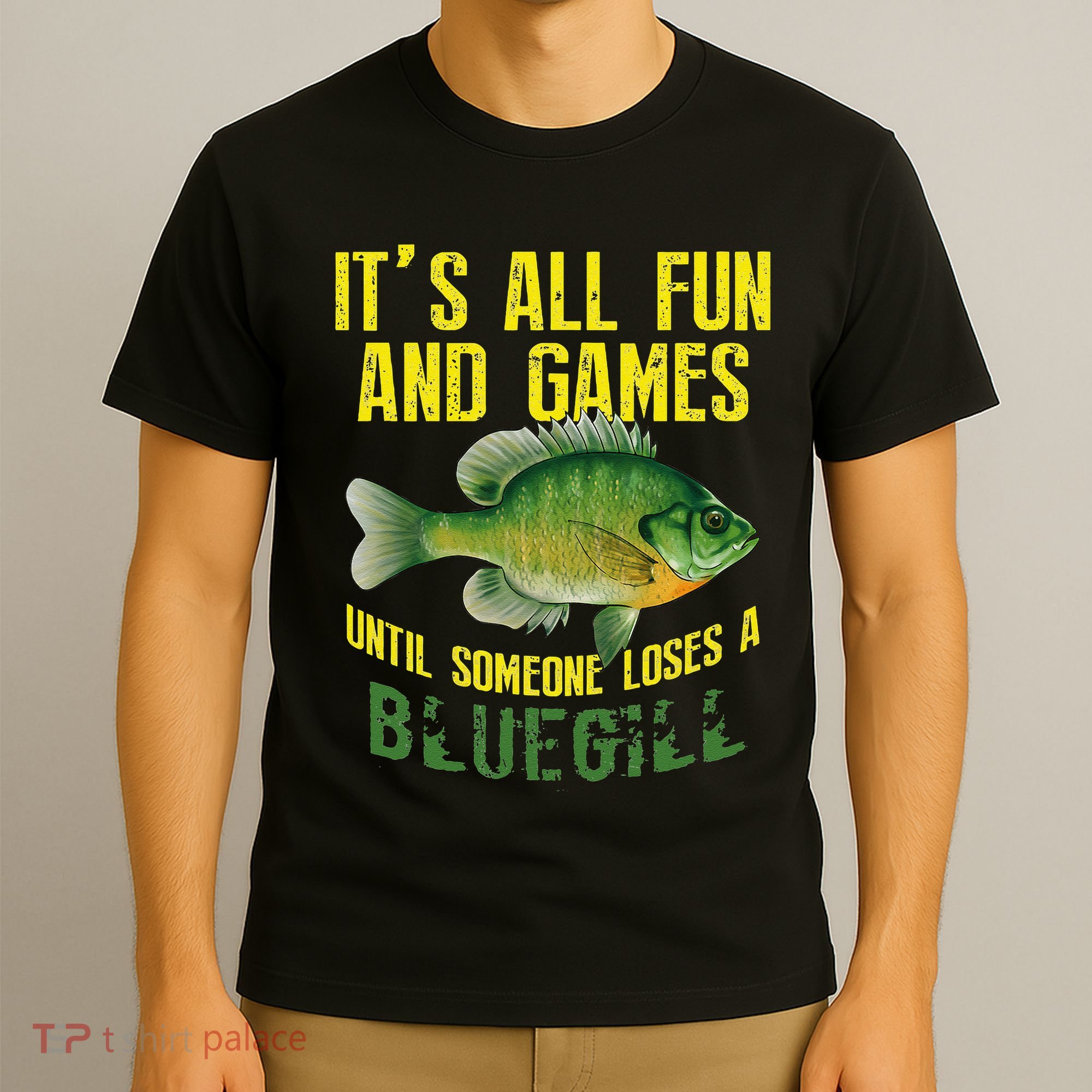 Funny Bluegill Sunfish Fishing Graphic Freshwater Fish Gift T-Shirt
