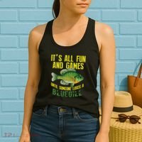 Funny Bluegill Sunfish Fishing Graphic Freshwater Fish Gift Women's Tank Top thumb 2