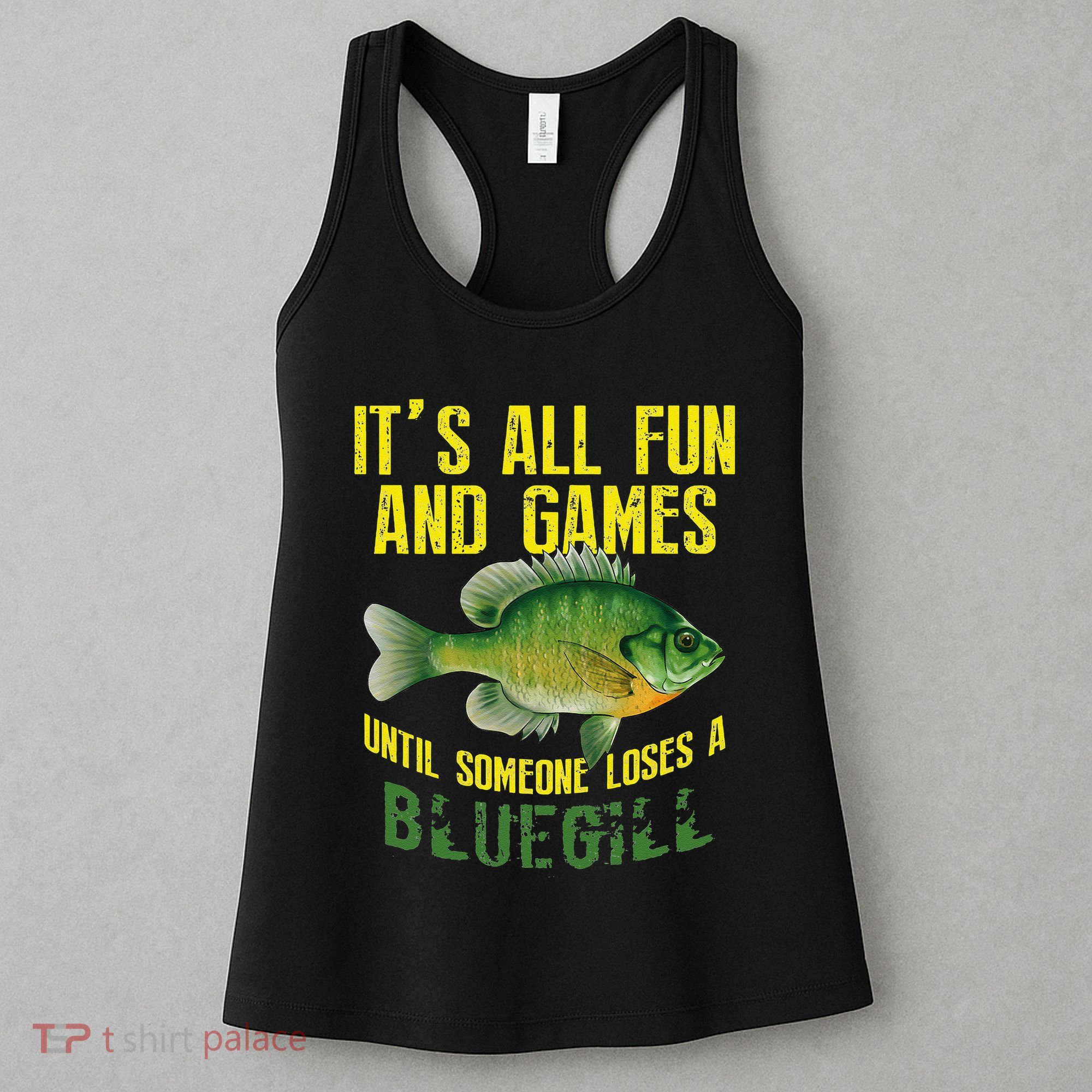 Funny Bluegill Sunfish Fishing Graphic Freshwater Fish Gift Women's Tank Top