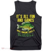 Funny Bluegill Sunfish Fishing Graphic Freshwater Fish Gift Tank Top thumb 0