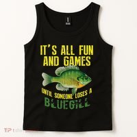 Funny Bluegill Sunfish Fishing Graphic Freshwater Fish Gift Tank Top thumb 2