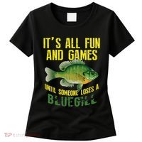 Funny Bluegill Sunfish Fishing Graphic Freshwater Fish Gift Women's T-Shirt thumb 0