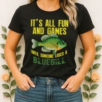 Funny Bluegill Sunfish Fishing Graphic Freshwater Fish Gift Women's T-Shirt thumb 2