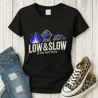 Funny Bbq Smoker Meat Smoking Tools Grilling Barbecue Women's T-Shirt thumb 3