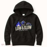 Funny Bbq Smoker Meat Smoking Tools Grilling Barbecue Kids Hoodie thumb 0