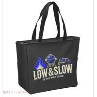 Funny Bbq Smoker Meat Smoking Tools Grilling Barbecue Tote Bag thumb 2