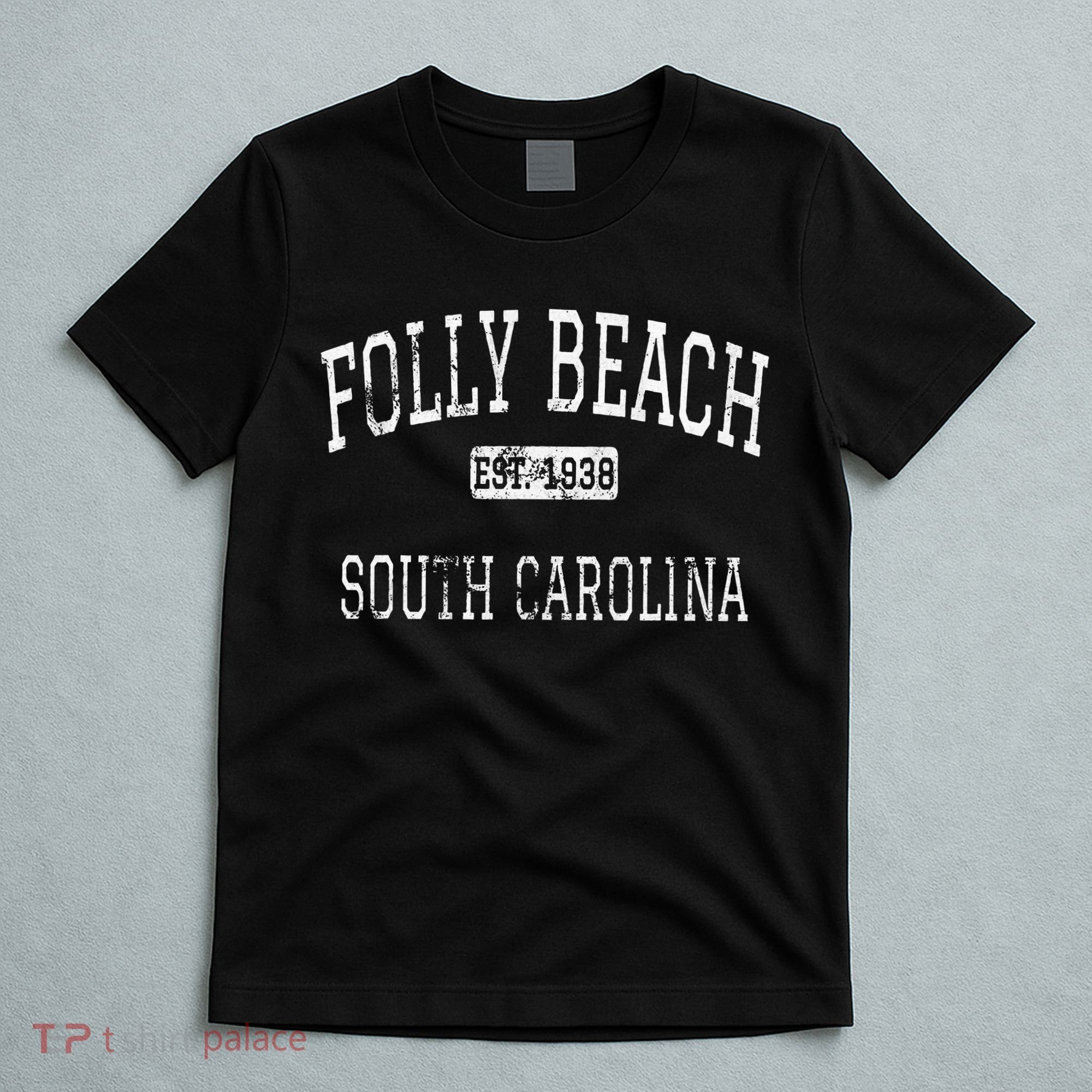 Folly Beach South Carolina Sc Vintage T-Shirt
