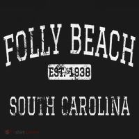 Folly Beach South Carolina Sc Vintage T-Shirt thumb 7