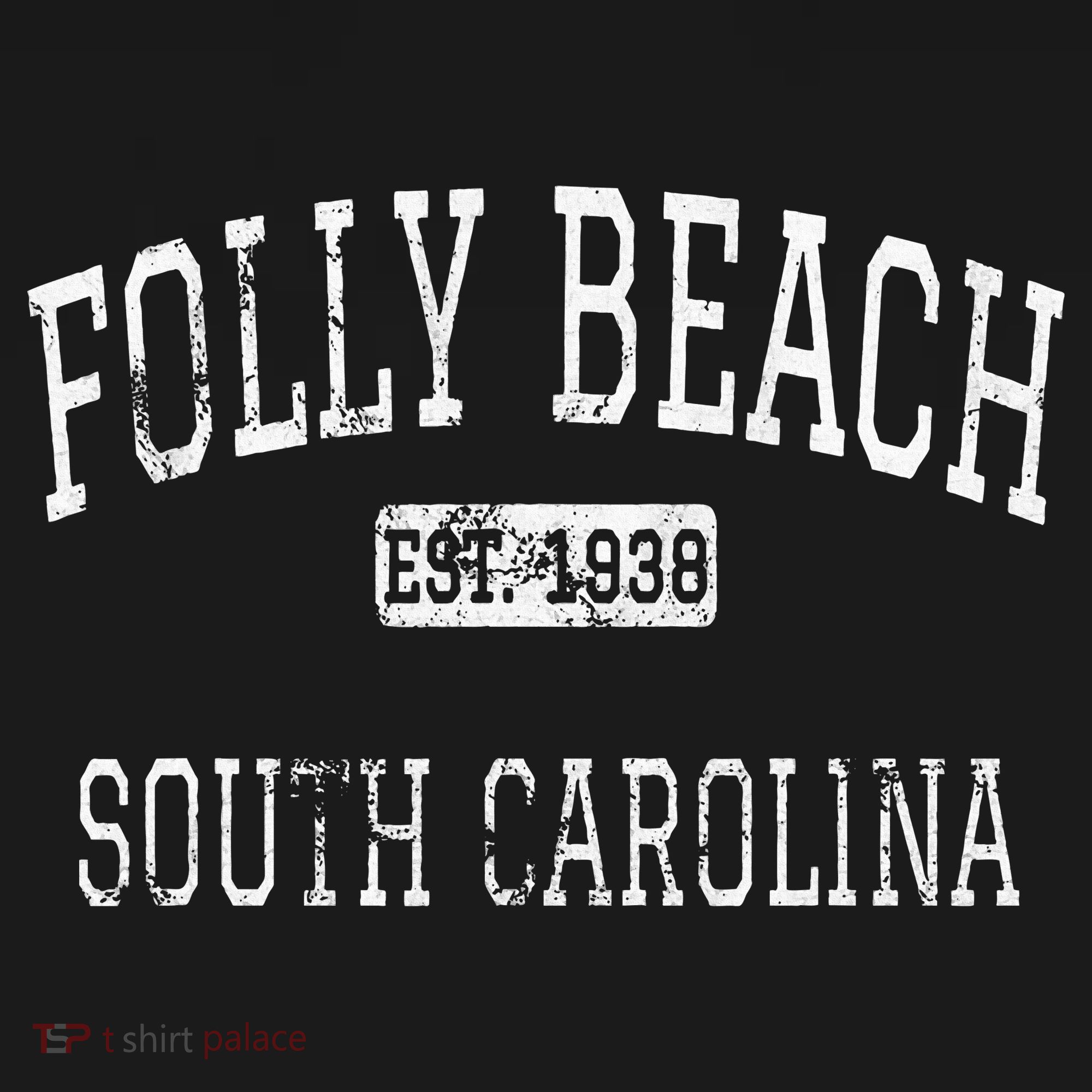 Folly Beach South Carolina Sc Vintage T-Shirt
