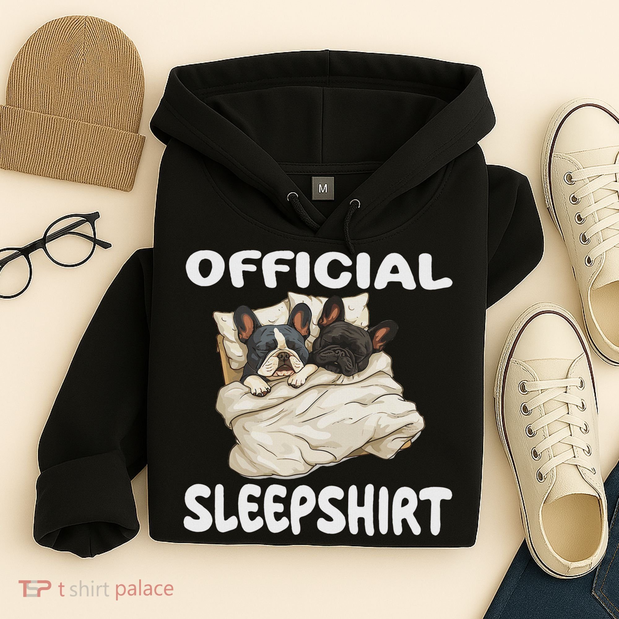 French Bulldog Sleep Pajamas Nightgown Hoodie