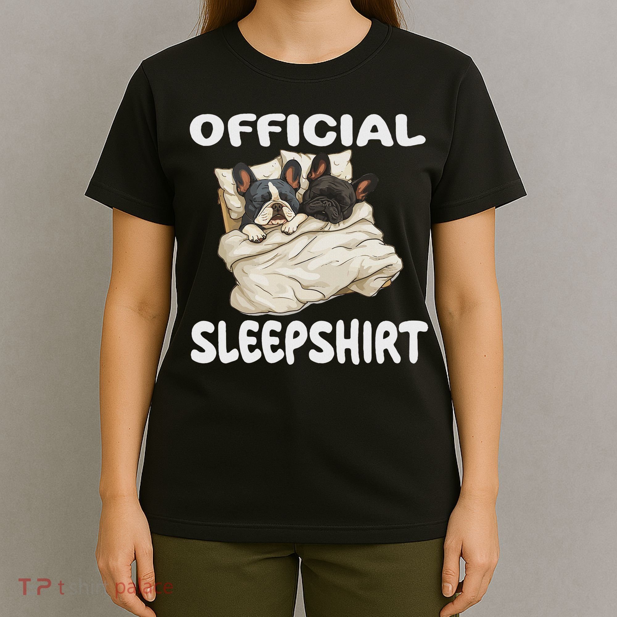 French Bulldog Sleep Pajamas Nightgown T-Shirt