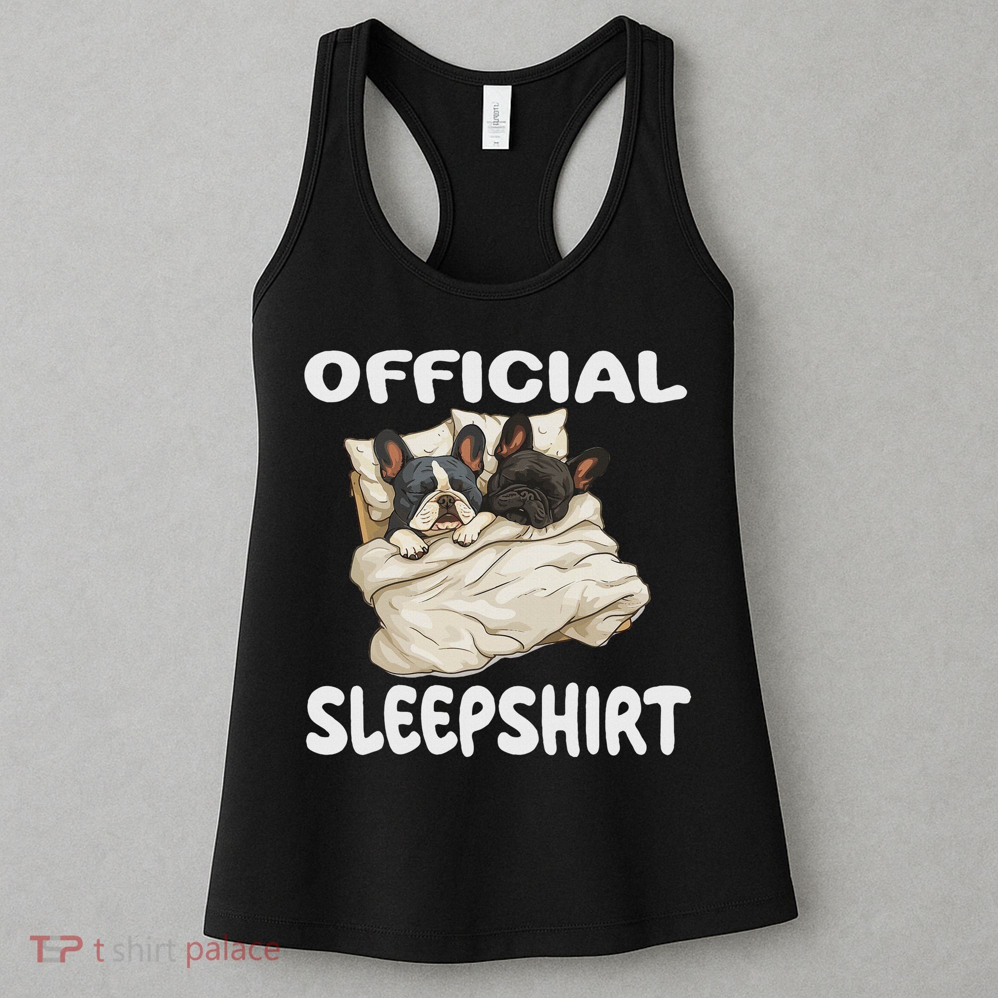 French Bulldog Sleep Pajamas Nightgown Women's Tank Top