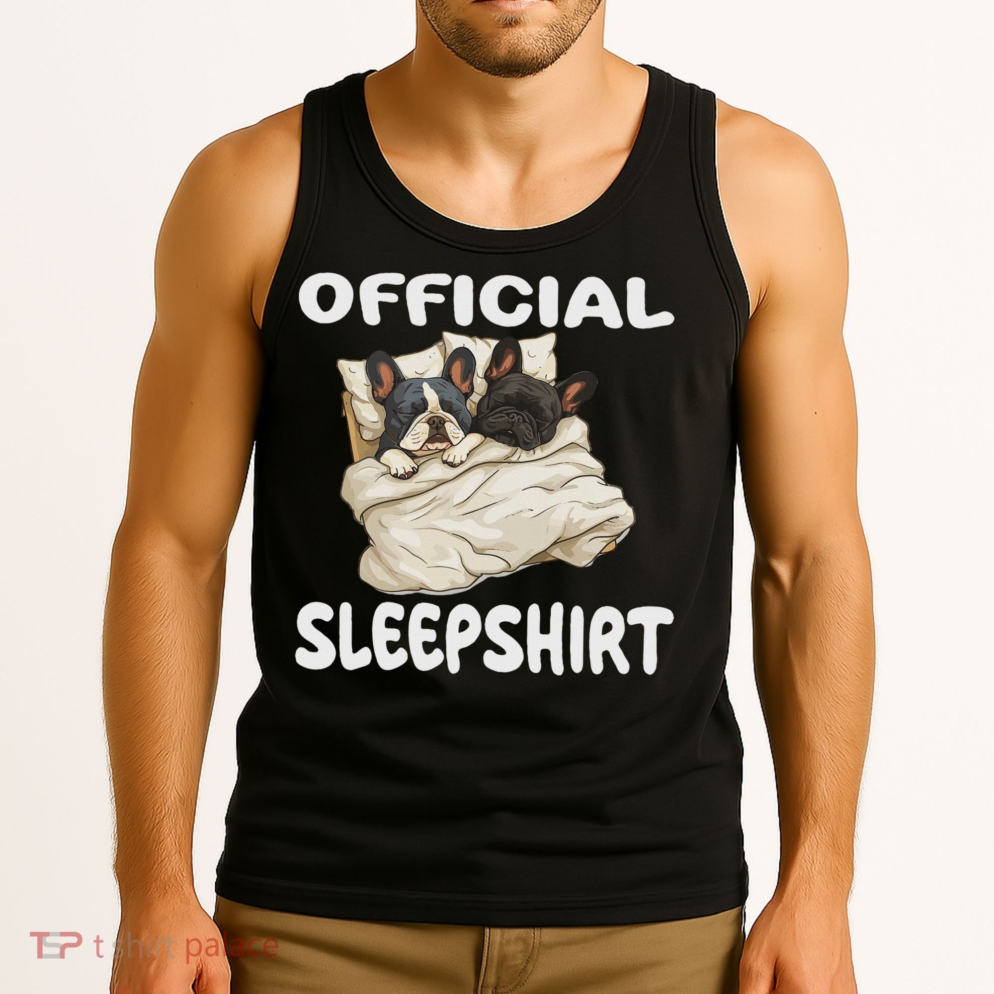 French Bulldog Sleep Pajamas Nightgown Tank Top