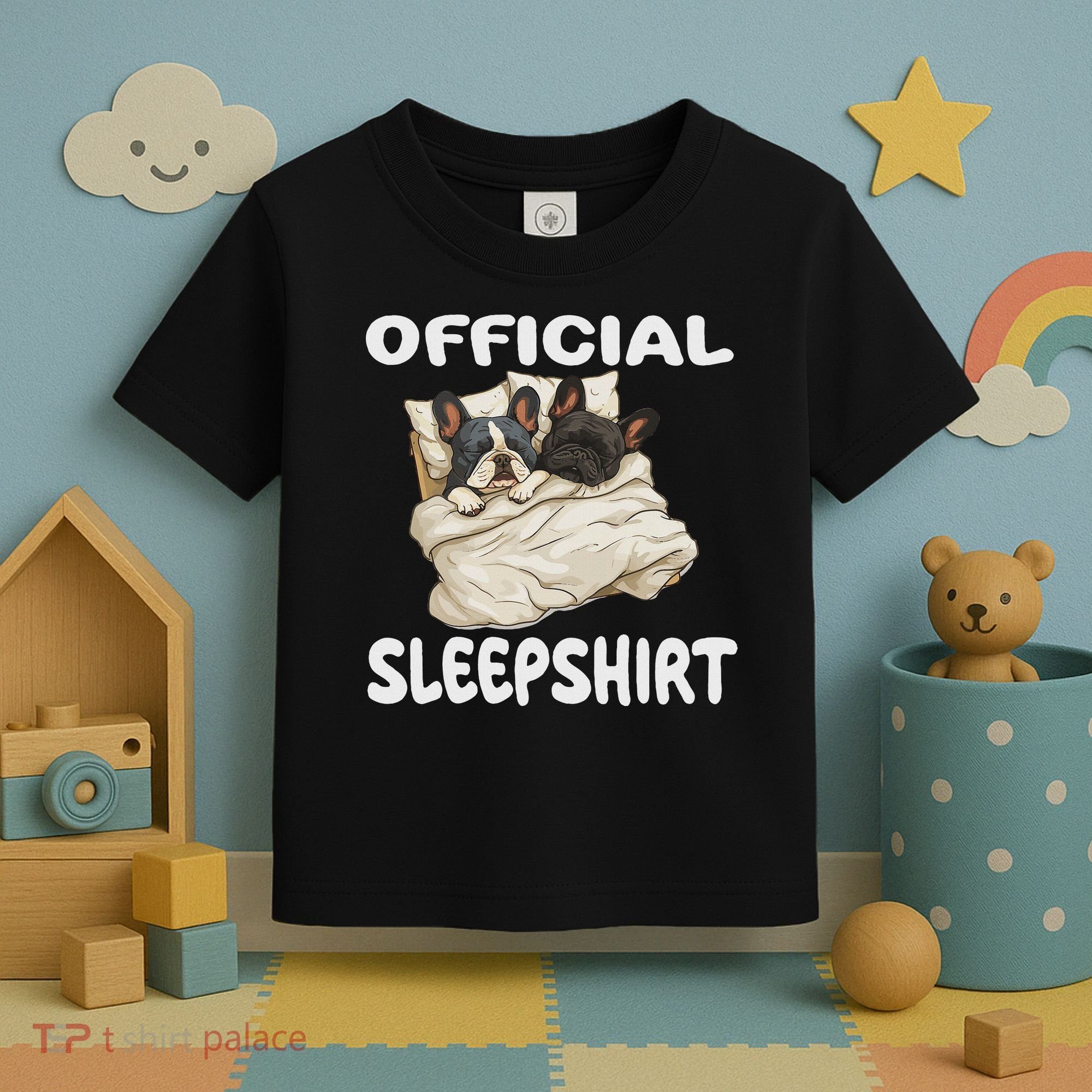 French Bulldog Sleep Pajamas Nightgown Toddler T-Shirt