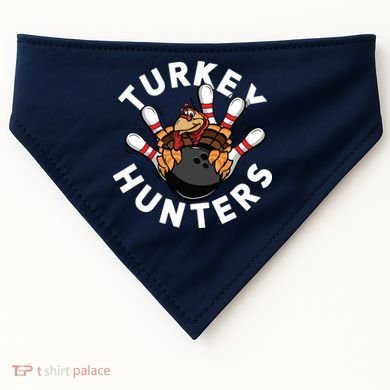 Funny Bowling Shirts For Turkey Hunters USA-Made Doggie Bandana