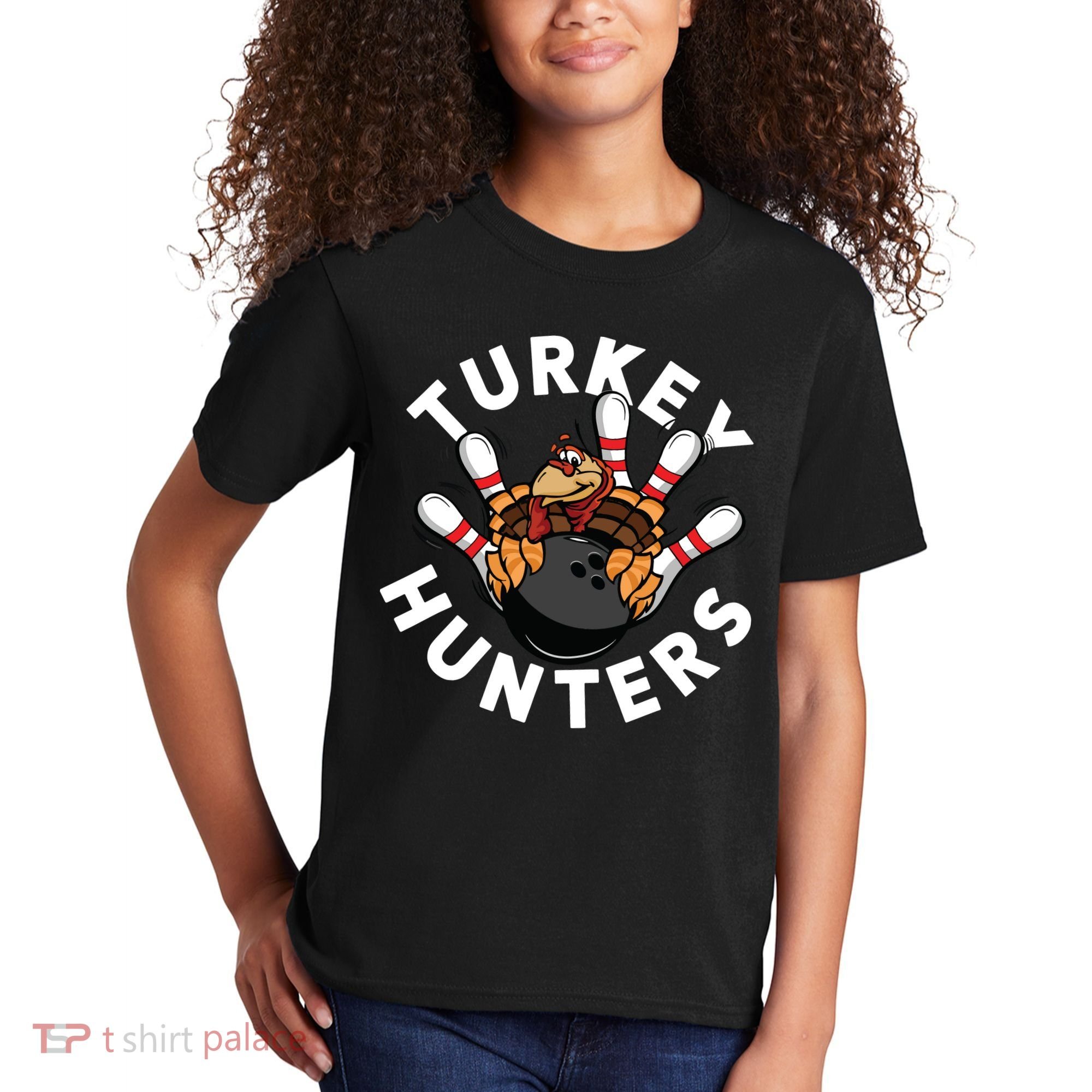 Funny Bowling Shirts For Turkey Hunters Kids T-Shirt