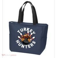 Funny Bowling Shirts For Turkey Hunters Tote Bag thumb 3