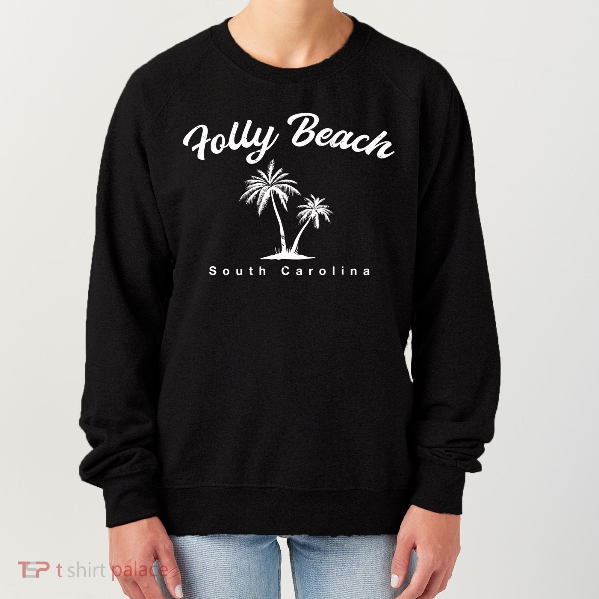Folly Beach South Carolina Summer Sc Tropical Charleston Gift Women's Sweatshirt