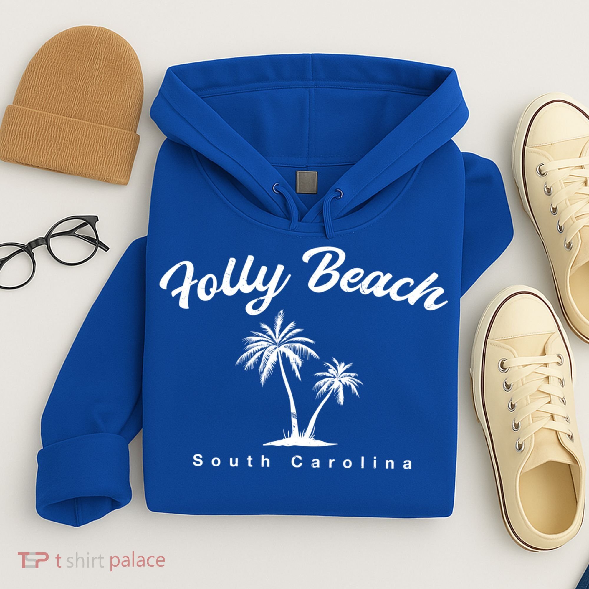 Folly Beach South Carolina Summer Sc Tropical Charleston Gift Hoodie
