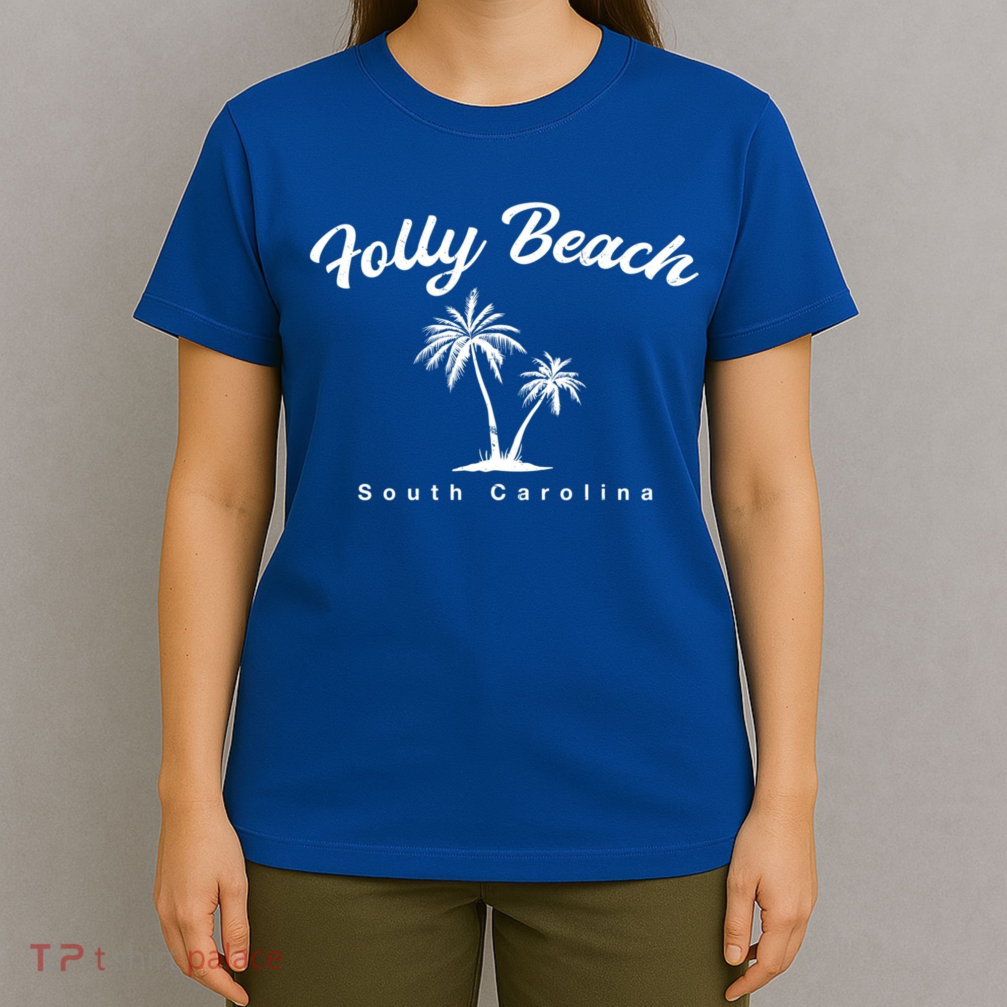Folly Beach South Carolina Summer Sc Tropical Charleston Gift T-Shirt