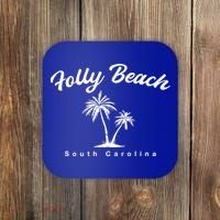 Folly Beach South Carolina Summer Sc Tropical Charleston Gift Coaster thumb 0
