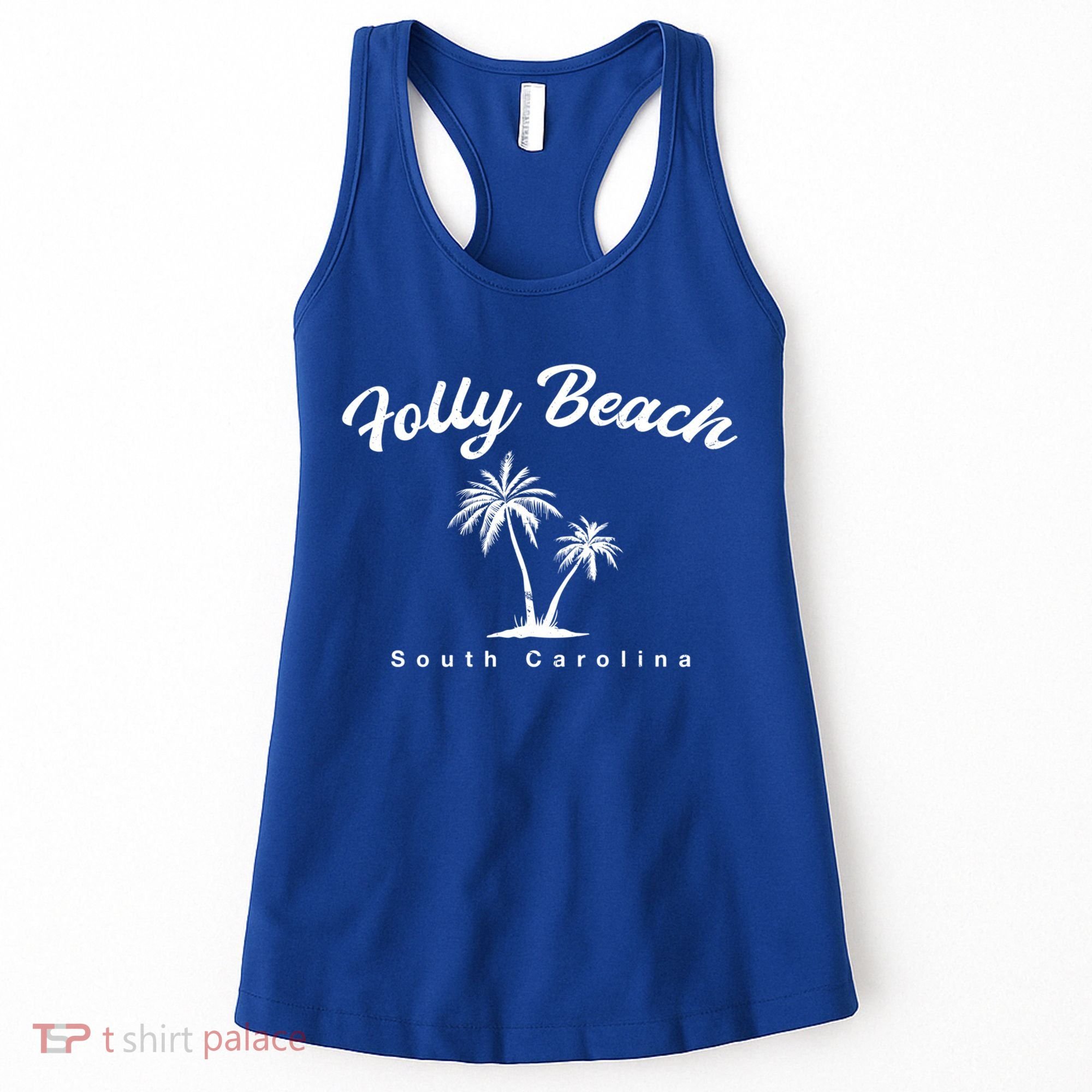 Folly Beach South Carolina Summer Sc Tropical Charleston Gift Women's Tank Top
