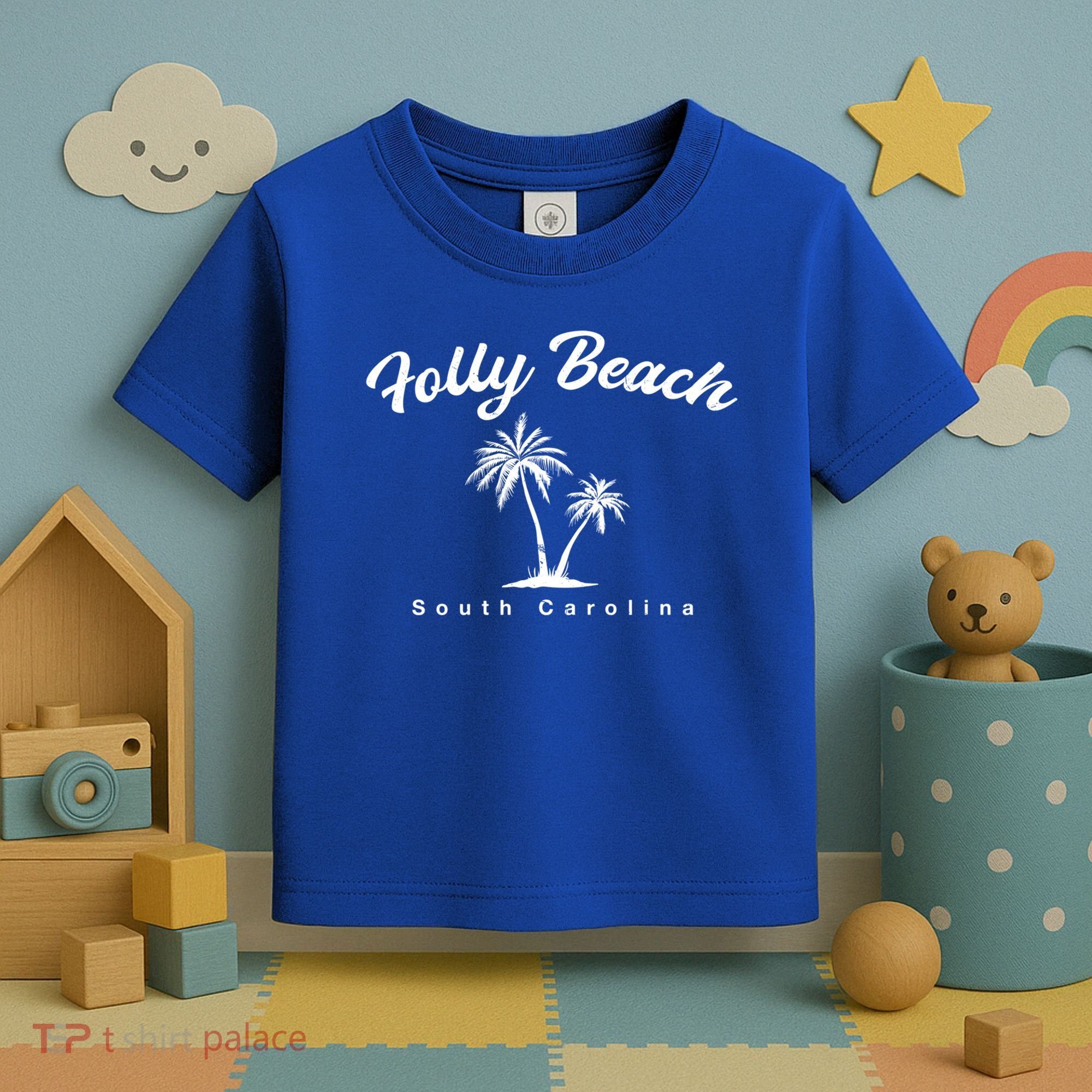 Folly Beach South Carolina Summer Sc Tropical Charleston Gift Toddler T-Shirt