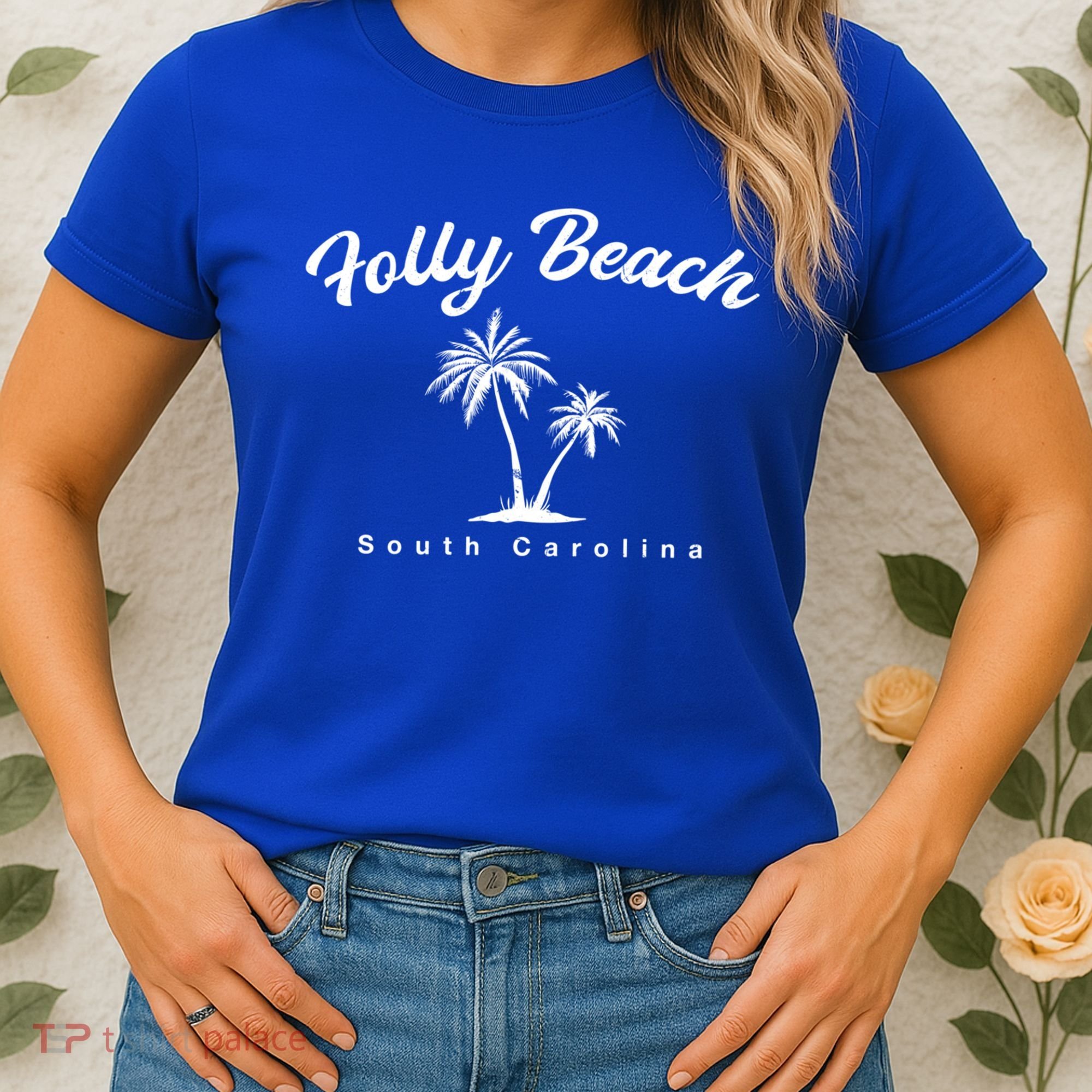 Folly Beach South Carolina Summer Sc Tropical Charleston Gift Women's T-Shirt