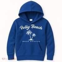 Folly Beach South Carolina Summer Sc Tropical Charleston Gift Kids Hoodie thumb 0