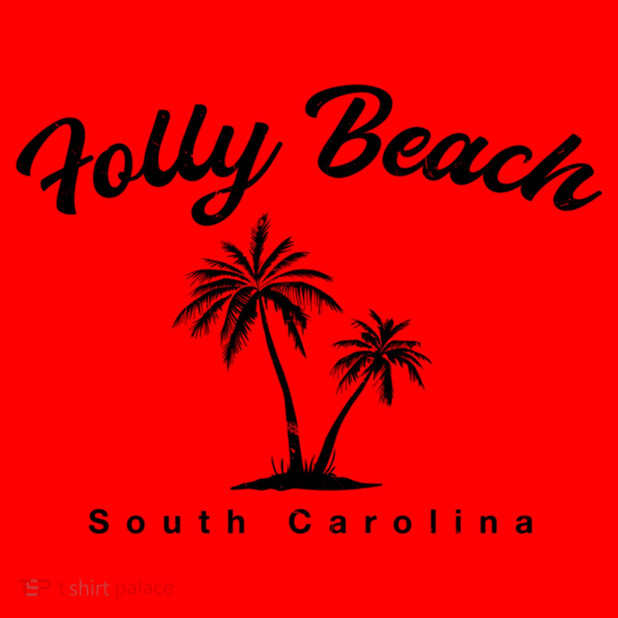 Folly Beach South Carolina Summer Sc Tropical Charleston Gift Santa Hat