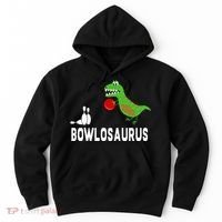 Funny Bowling S Dinosaur Bowler Dino Gift Idea Hoodie thumb 0